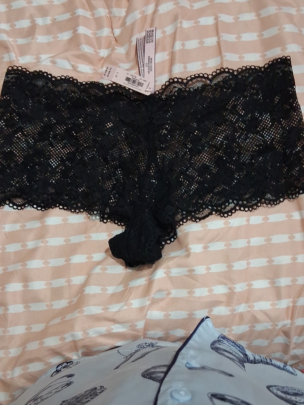 Victoria's Secret Black Lace Boyshort Panty - Women Intimates